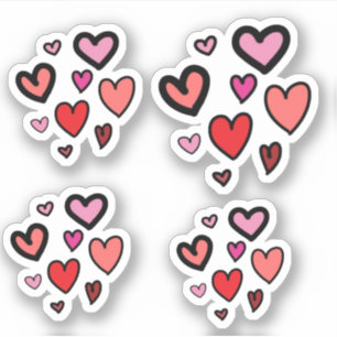 Herz Aufkleber