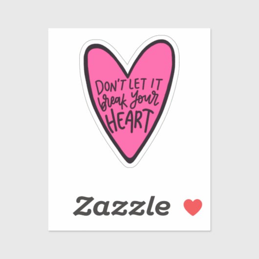 Herz Aufkleber (Blatt)