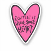 Herz Aufkleber (Vorderseite)