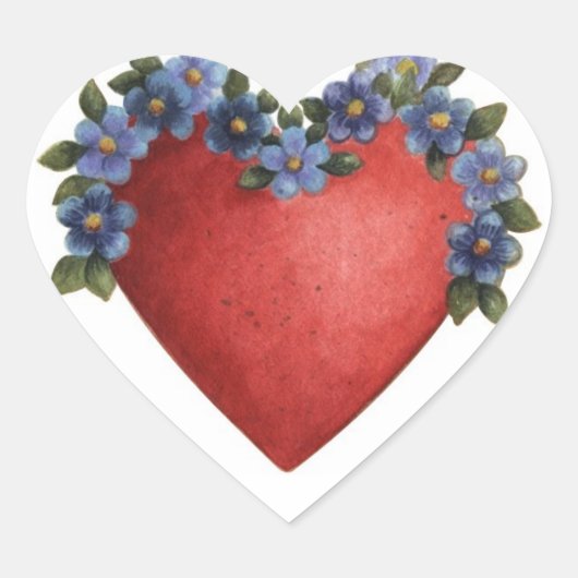 Herz - Aufkleber (Vorderseite)