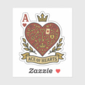 Herz Aufkleber (Blatt)