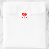 Herz-Aufkleber | Personalisierte Basteldekoratione (Tasche)