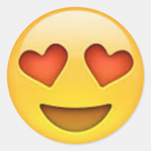 Herz Augen Emoji Aufkleber
