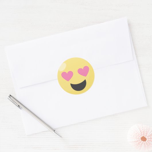 Herz-Augen-Liebe Emoji Stickers (Umschlag)