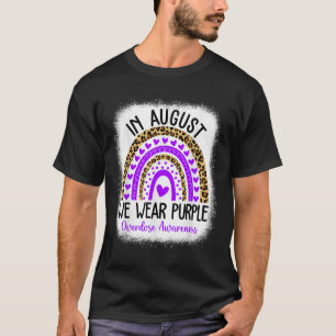 Herz August Wir tragen Purple Überdosis Awareness  T-Shirt