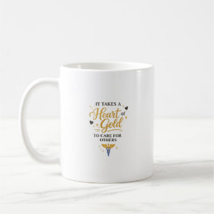 Herz aus Gold Arzt Inspirierendes Zitat Design Kaffeetasse