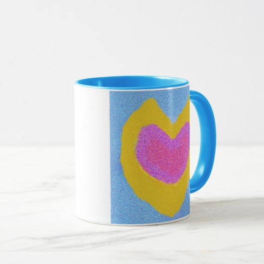 Herz aus Gold Tasse (VorderseiteRechts)