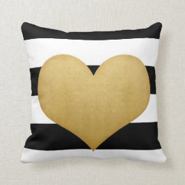 Herz aus Golds-Kissen Kissen