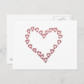 Herz aus Herzen Postkarte (Vorne/Hinten)