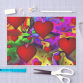 Herz aus Liebe Seidenpapier (Handwerk)