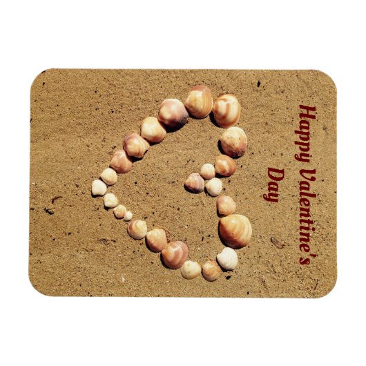 Herz aus Seashells Magnet (Horizontal)