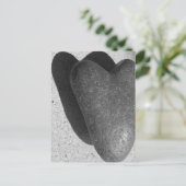 Herz aus Stein Postkarte (Stehend Vorderseite)