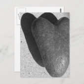 Herz aus Stein Postkarte (Vorne/Hinten)