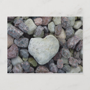 Herz aus Stein Postkarte