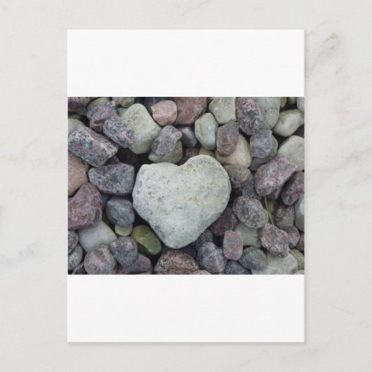 Herz aus Stein Postkarte (Vorderseite)