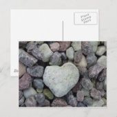 Herz aus Stein Postkarte (Vorne/Hinten)
