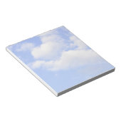 Herz aus Wolken Notepad Notizblock (angewinkelt)