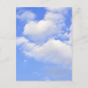 Herz aus Wolken Postkarte