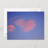 Herz aus Wolken - Postkarte (Vorne/Hinten)