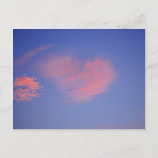 Herz aus Wolken - Postkarte (Vorderseite)