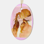 Herz-Ausdruck Keramik Ornament (Links)