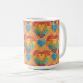 Herz Autismus Kaffeetasse (VorderseiteRechts)