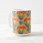 Herz Autismus Kaffeetasse (Vorderseite Links)