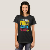 Herz Autismus Mutter T-Shirt (Vorne ganz)