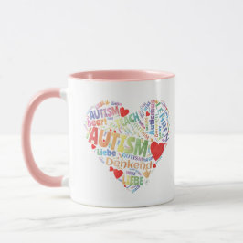 Herz - Autismus Tasse
