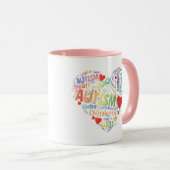 Herz - Autismus Tasse (VorderseiteRechts)