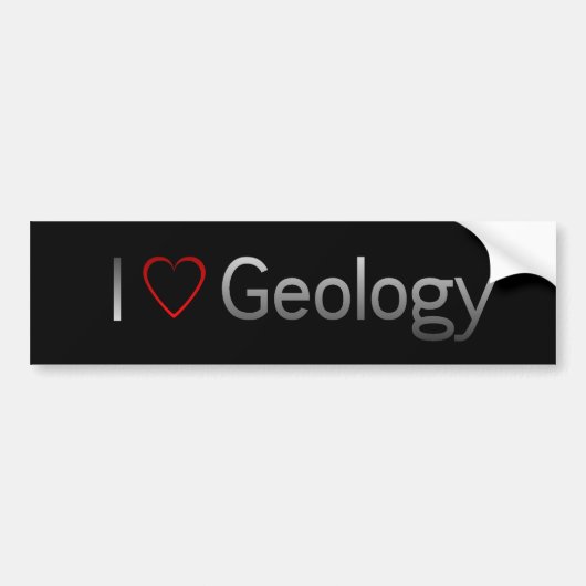 (Herz) Autoaufkleber Geologie-I (Vorne)