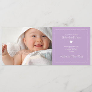 Herz • Baby-Mitteilung Ankündigung