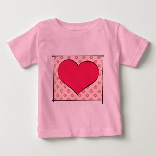 Herz Baby T-shirt (Vorderseite)
