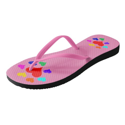 Herz Badesandalen (Schrägansicht)