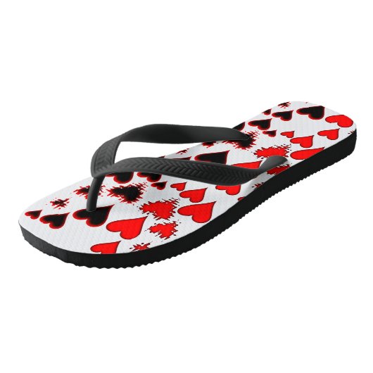 Herz Badesandalen (Schrägansicht)