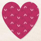 Herz Balloon Pattern Untersetzer (Vorderseite)