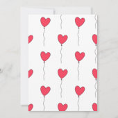 Herz Balloons Feiertagskarte (Vorderseite)