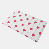 Herz Balloons Fußmatte (Schrägansicht)