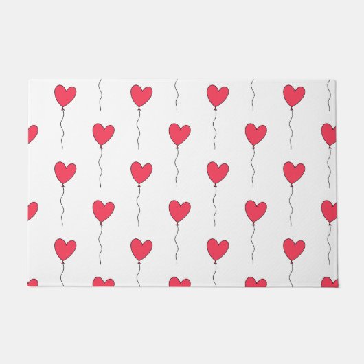 Herz Balloons Fußmatte (Vorderseite)