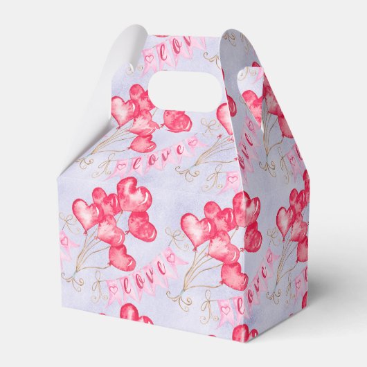 Herz Balloons Geschenkschachtel (Vorderseite)