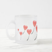 Herz Balloons Mattglastasse (Links)