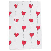 Herz Balloons Mittlere Geschenktüte (Vorderseite)