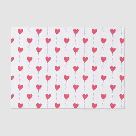 Herz Balloons Seidenpapier (Vorderseite)