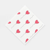 Herz Balloons Serviette (Ecke)