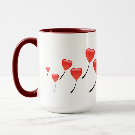Herz Balloons Tasse (Links)