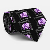 Herz-Band - Bauchspeicheldrüsenkrebs-Bewusstsein Krawatte (Gerollt)