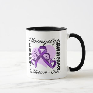Herz-Band - Fibromyalgia-Bewusstsein Tasse