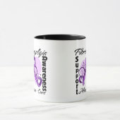 Herz-Band - Fibromyalgia-Bewusstsein Tasse (Zentrum)