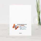 Herz & Band Romance - Innen Verse Feiertagskarte (Rückseite)