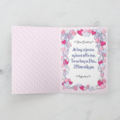 Herz & Band Romance - Innen Verse Feiertagskarte (Innenseite)